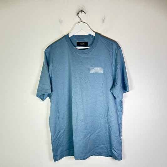 Amiri Light Blue Spirit Logo T-Shirt