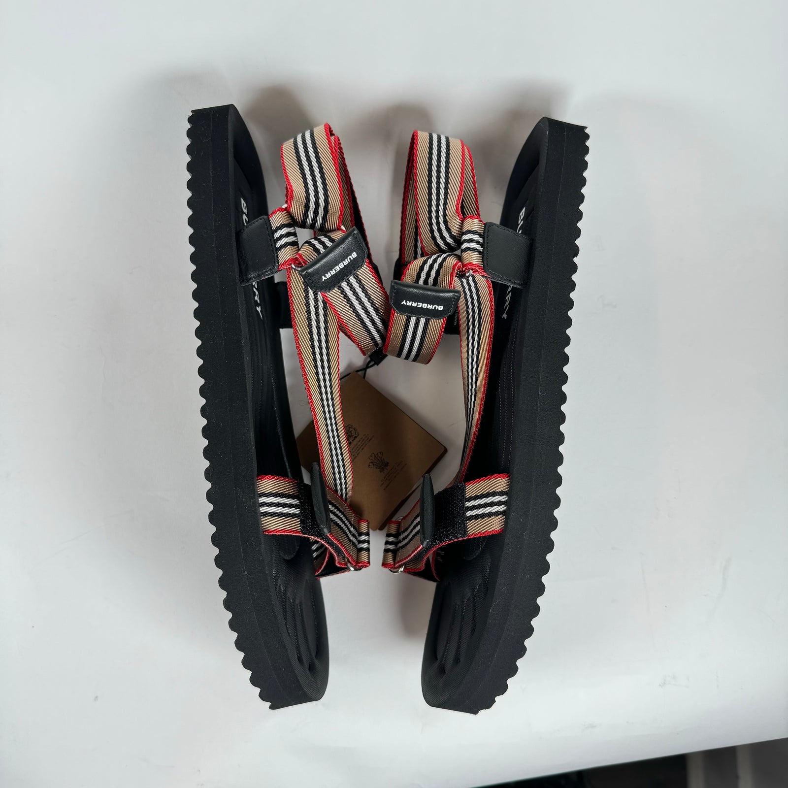Burberry Webbing Sandal With Micro Sole Size 11