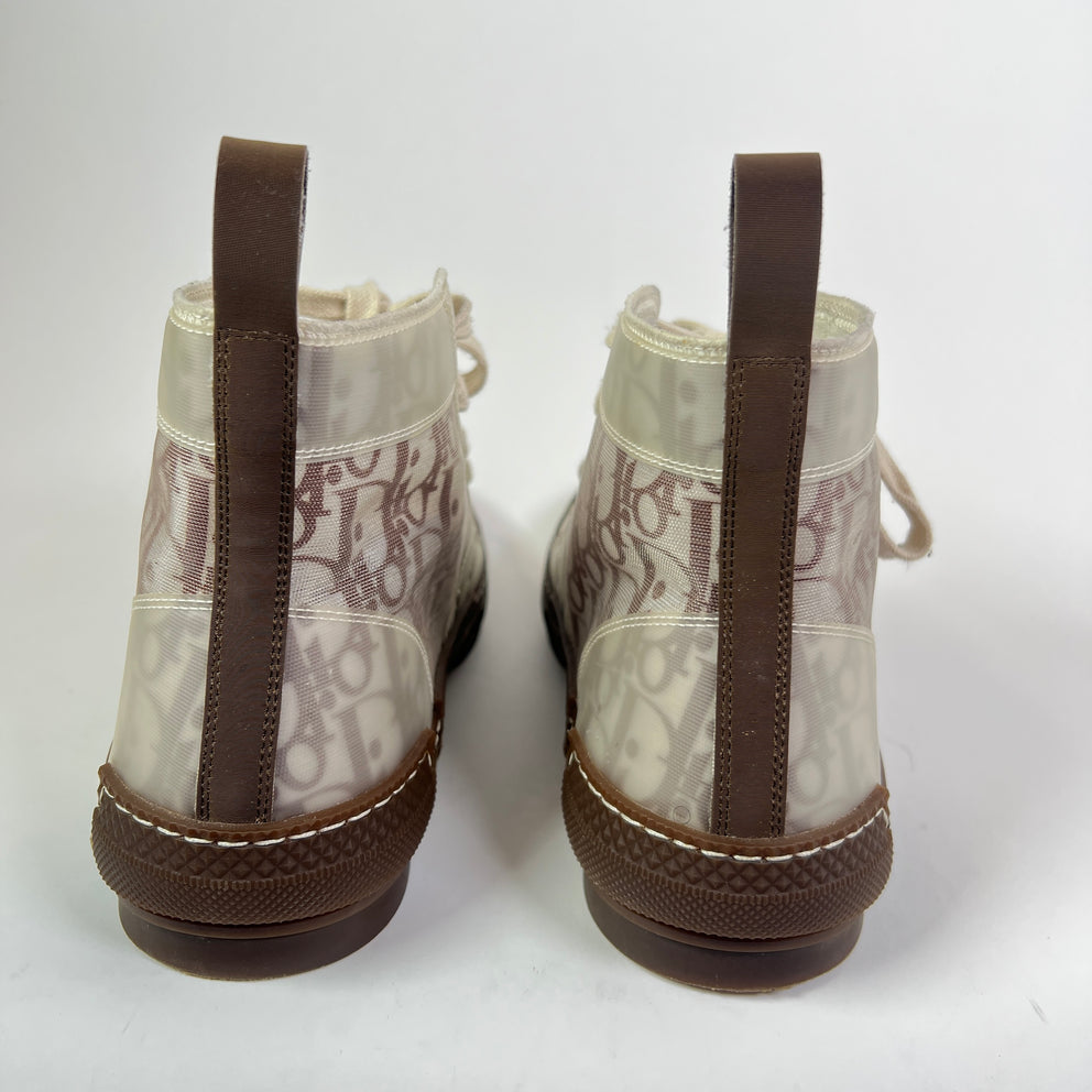 Dior B23 Brown Oblique High-Top Sneakers