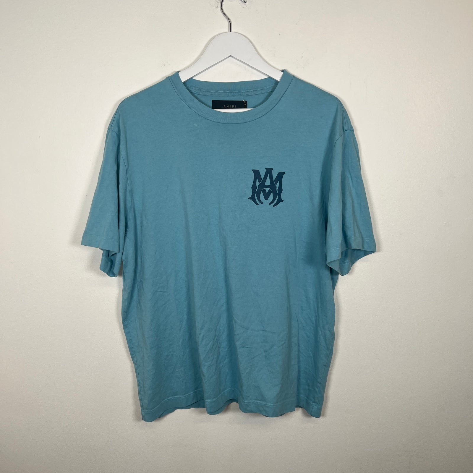 Amiri AM Blue Logo T-Shirt