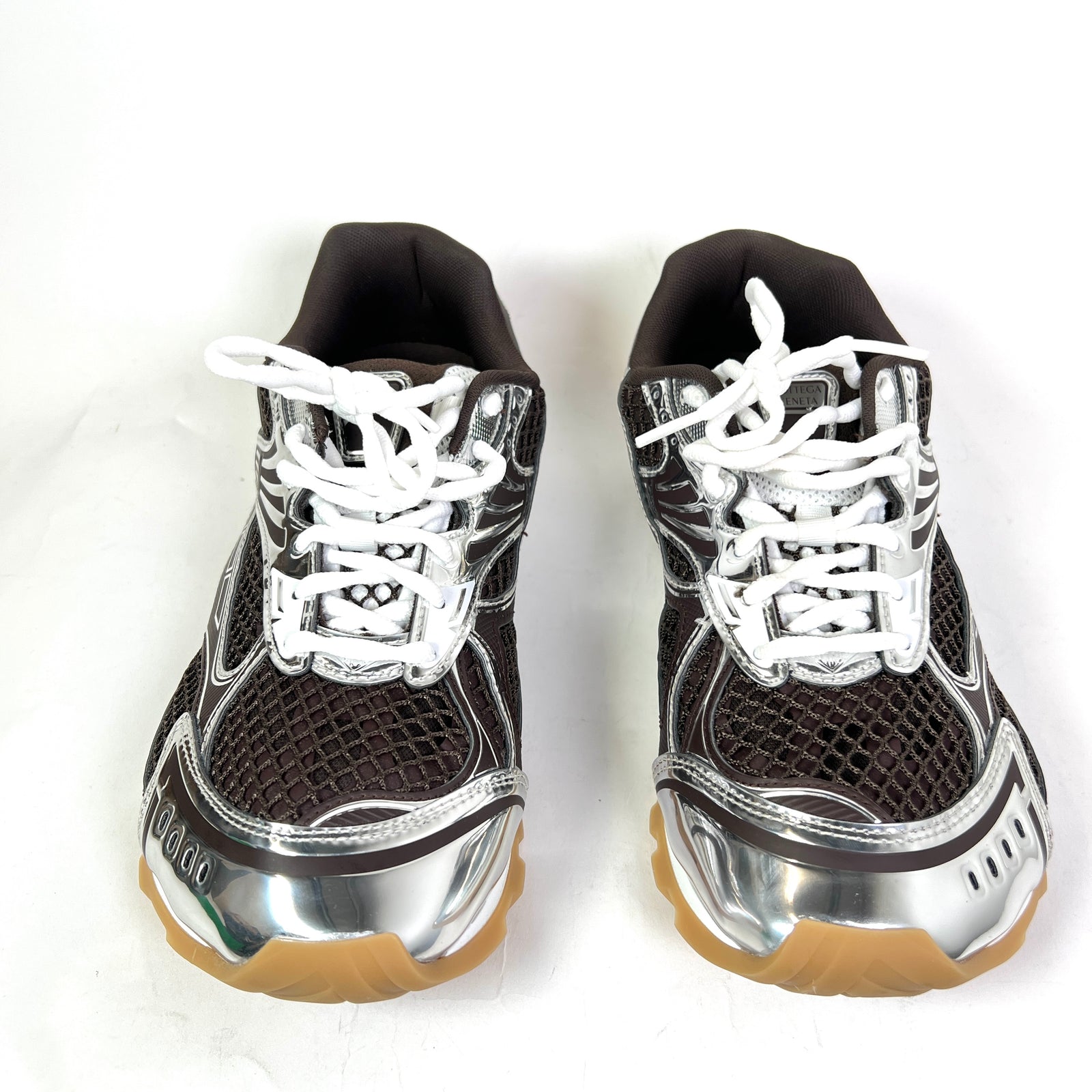 Bottega Veneta Brown Mesh Orbit Sneakers