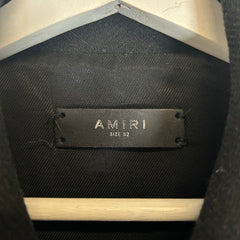 Amiri Black Bone Varsity Jacket Size L