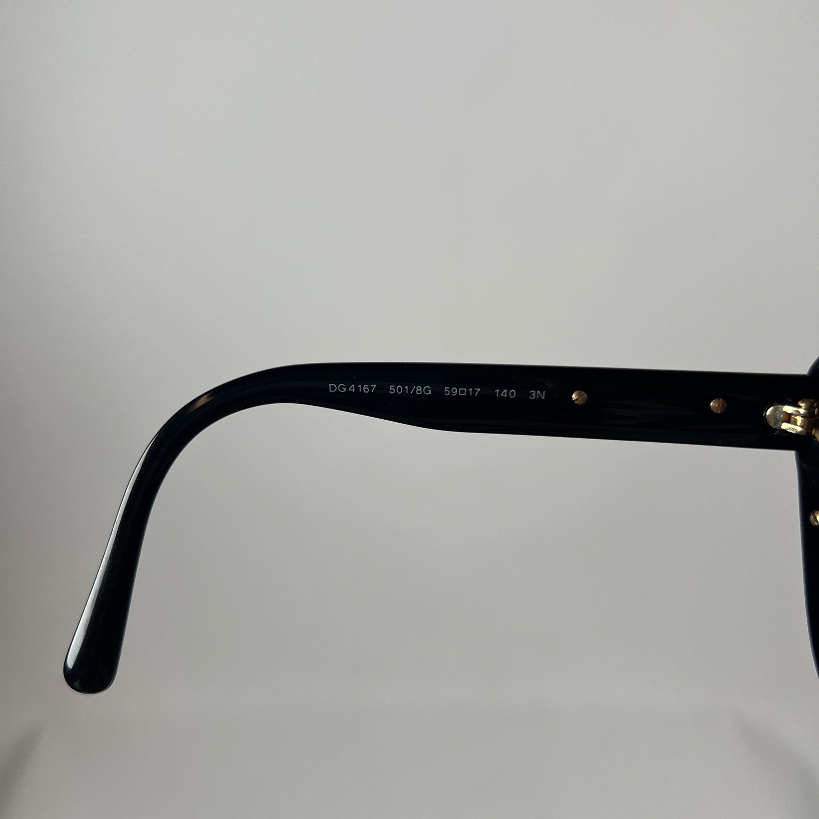 Dolce & Gabbana Black Sicilian Baroque Cat Eye Sunglasses