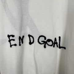 Louis Vuitton x Virgil Abloh White 'End Goal' Intarsia T-Shirt Size S