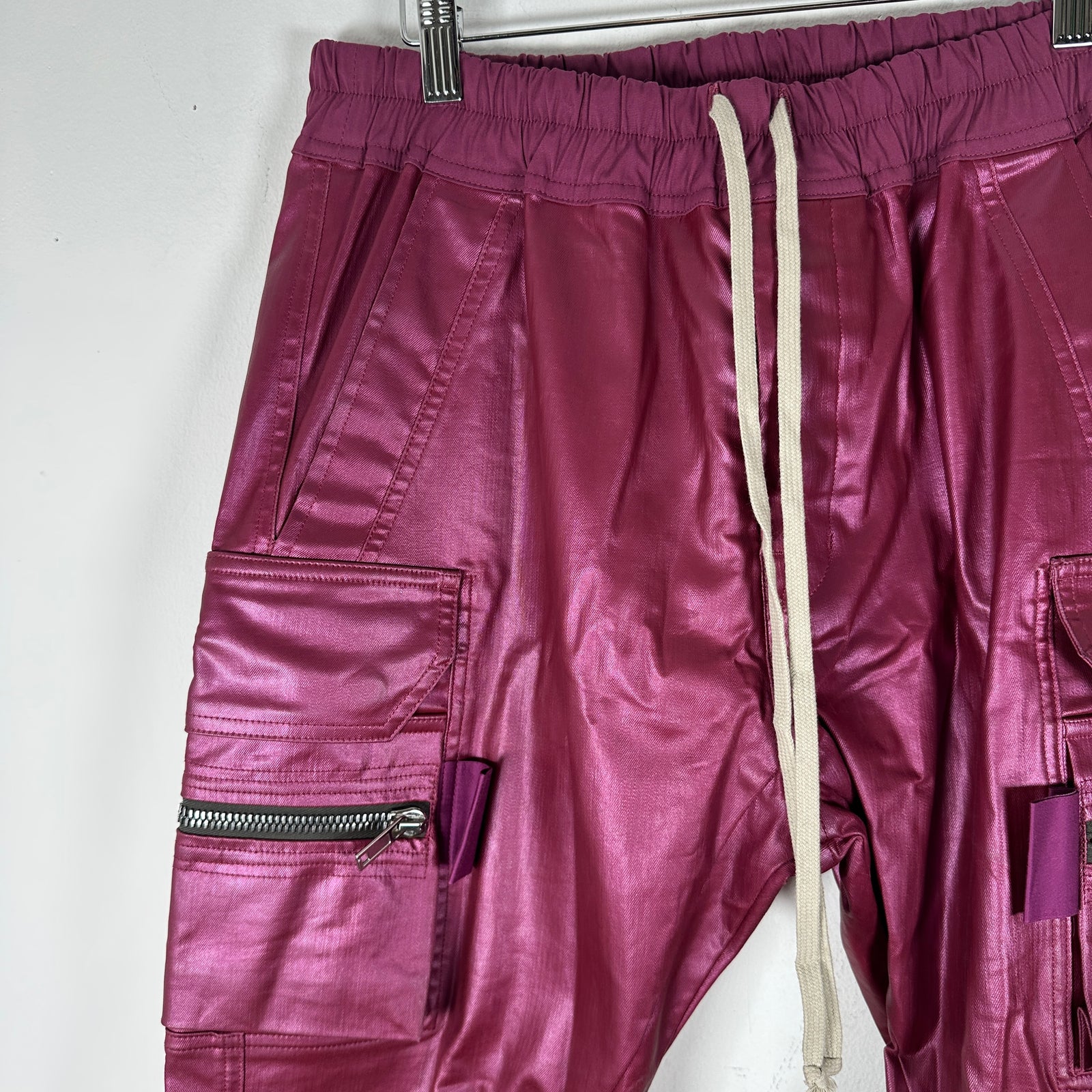 Rick Owens 'Fuchsia' Mastadon Cargo Pants Size 40