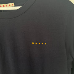 Marni Navy Logo T-Shirt Size M