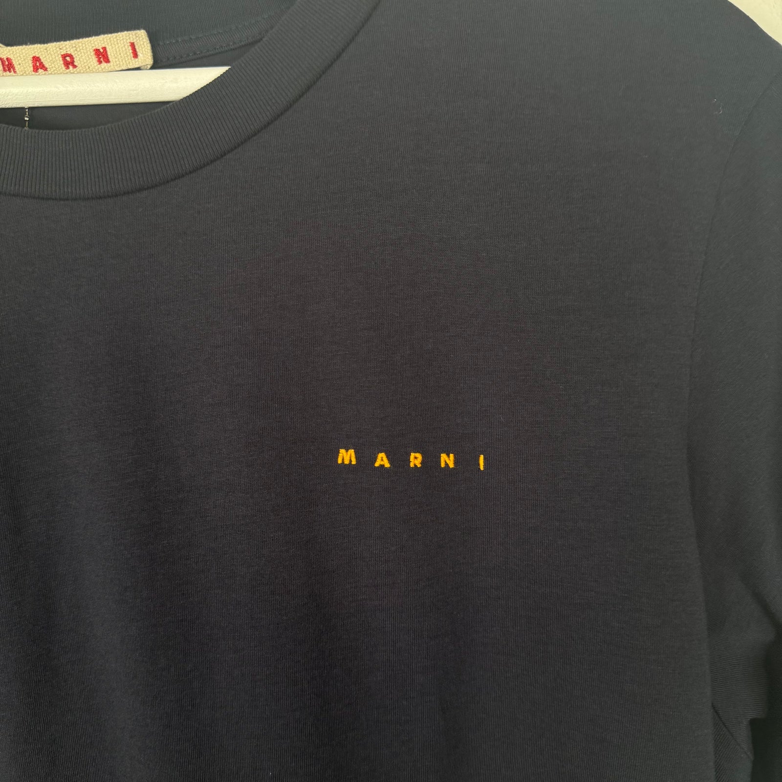 Marni Navy Logo T-Shirt Size M