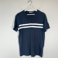 Moncler Navy Maglia Striped Logo T-Shirt Size M