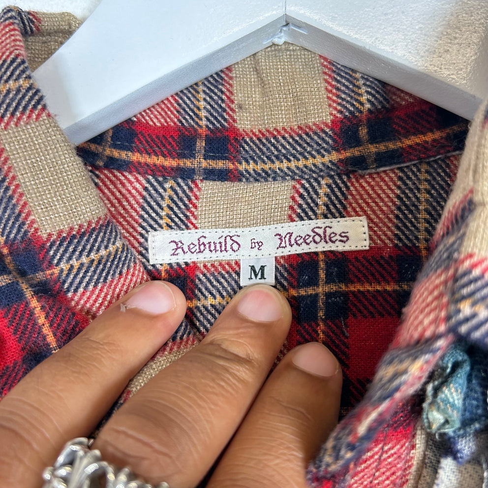 Needles Rebuild Red 7 Cuts Flannel Size M