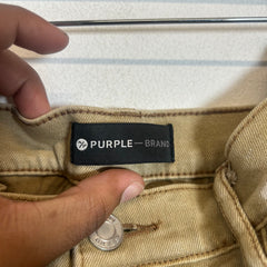 Purple Brand Tan Paint Splatter Jeans Size 36