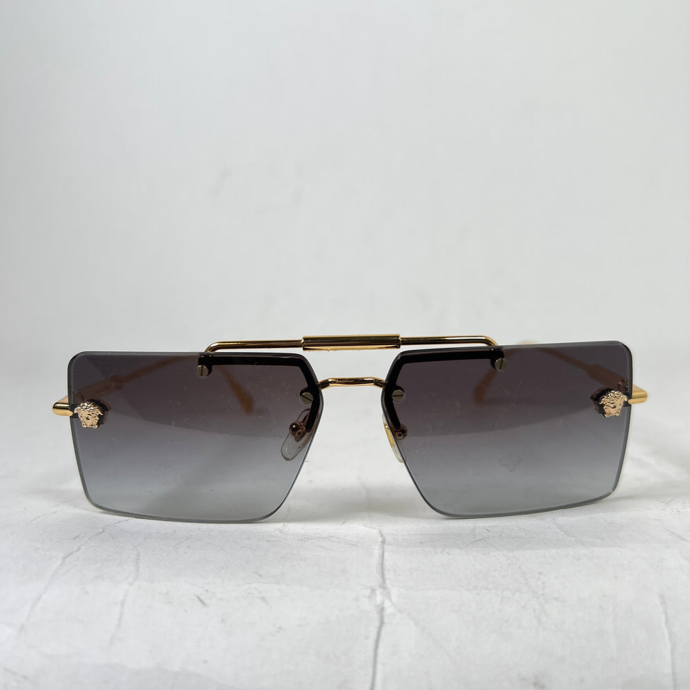 Versace Medusa Rimless Sunglasses