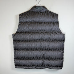 Dior Dark Grey Oblique Puffer Vest Size 56