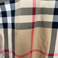 Burberry Tan Plaid Short Sleeve Button Up Size 12Y