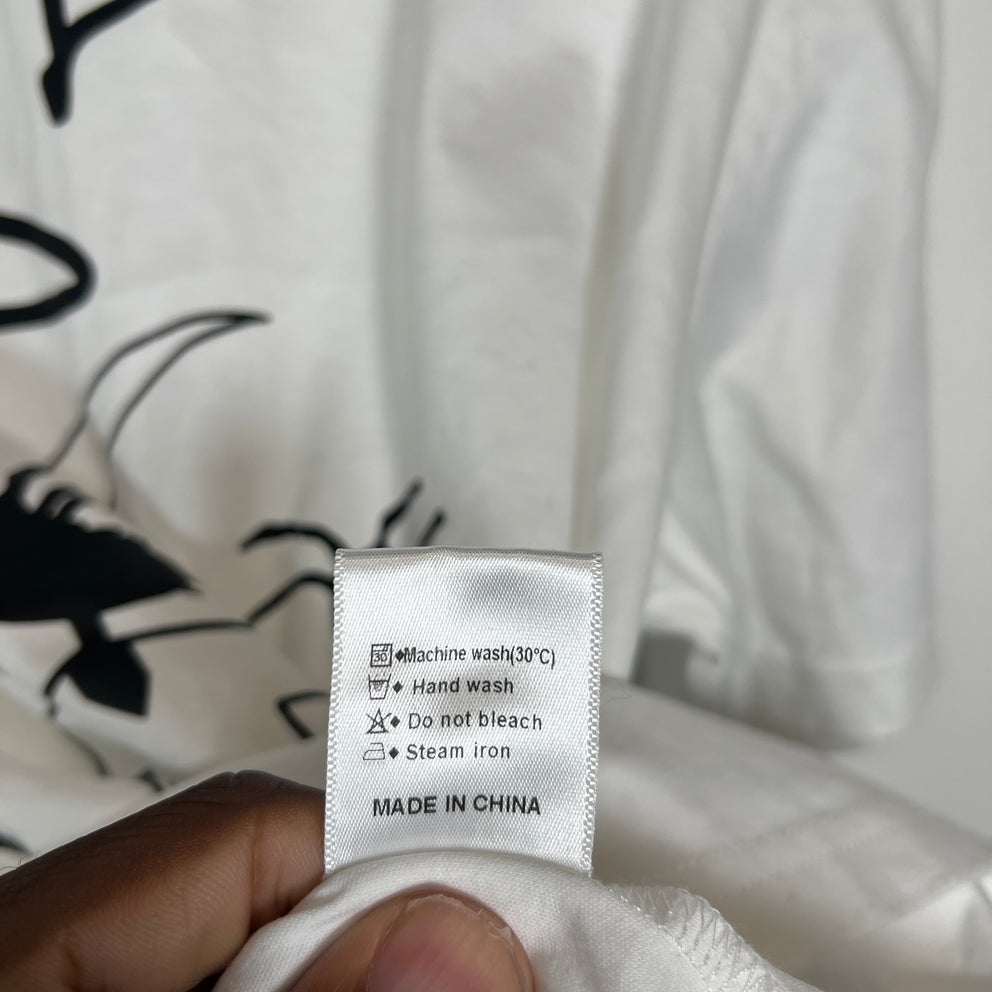 HMDD White 'We Be Jammin' T-Shirt Size S