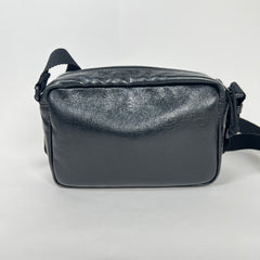 Balenciaga Black Leather Small Logo Crossbody Bag