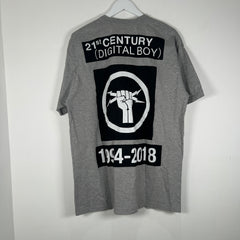 Neighborhood Tokyo Grey Print Tshirt Size 2XL