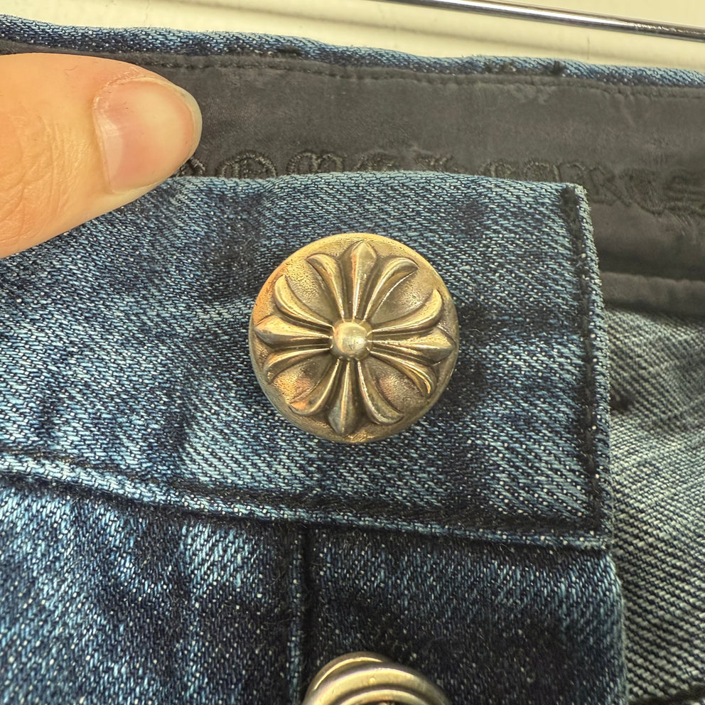 Chrome Hearts 'Richard Stark' Blue Bootcut Denim Size 29