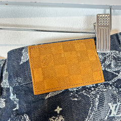 Louis Vuitton Floral Jacquard Denim Shorts Size 32