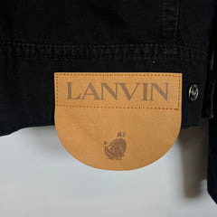 Lanvin Black Denim Jacket Size XL