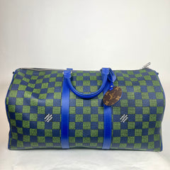 Louis Vuitton Blue/Green Damier Other Keepall Bandouliere 50