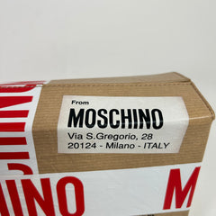 Moschino SS26 Shipping Box Clutch Bag