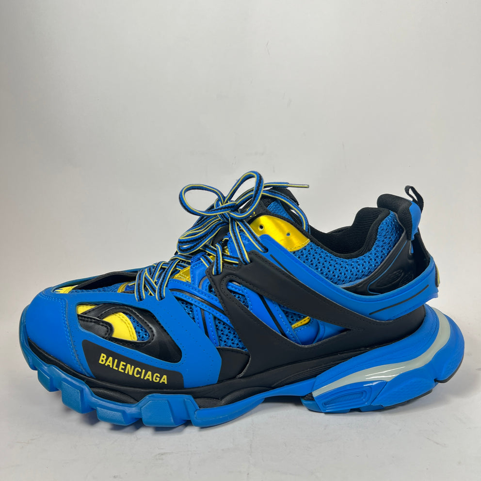Balenciaga Blue/Yellow LED Track Sneaker Size 44