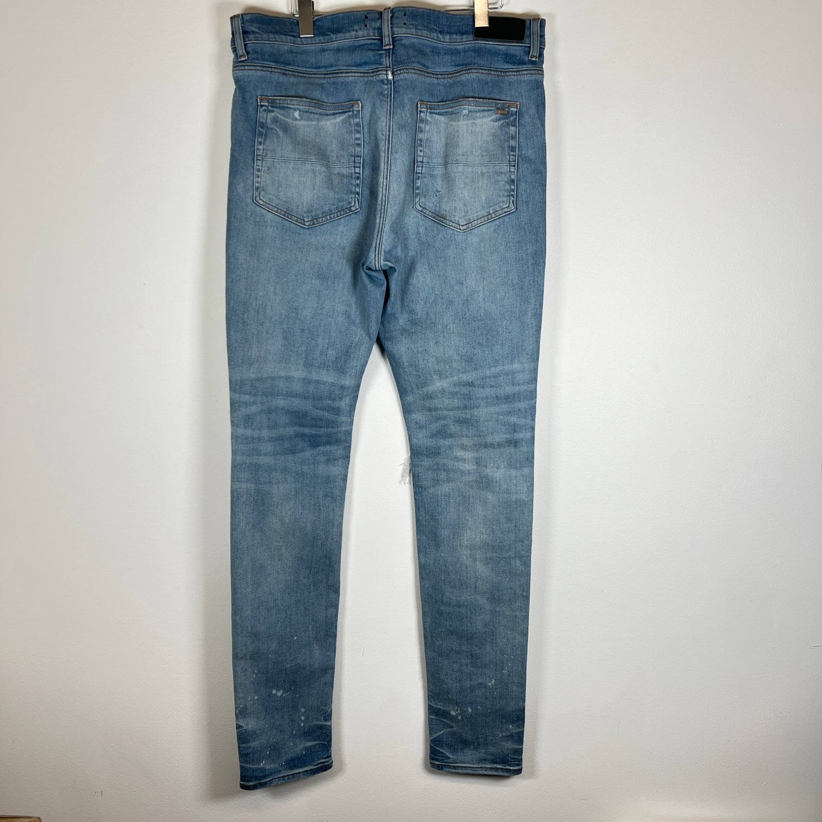 Amiri Silk PJ Thrasher Lightwash Jeans Size 38