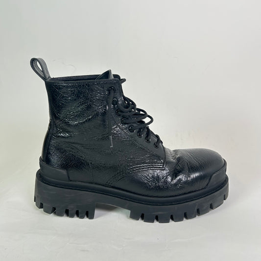 Balenciaga Tumble Leather Strike Boot Size 41