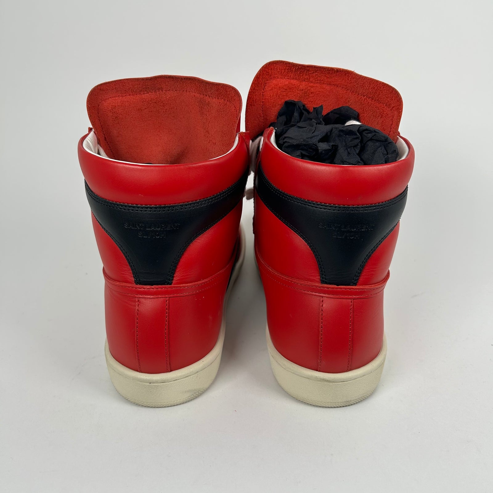 Saint Laurent SL/10H Court Inverse Bred High Tops Size 41