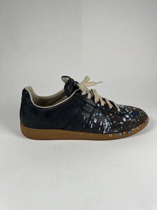 Maison Margiela Navy Paint Splatter Gats Size 43