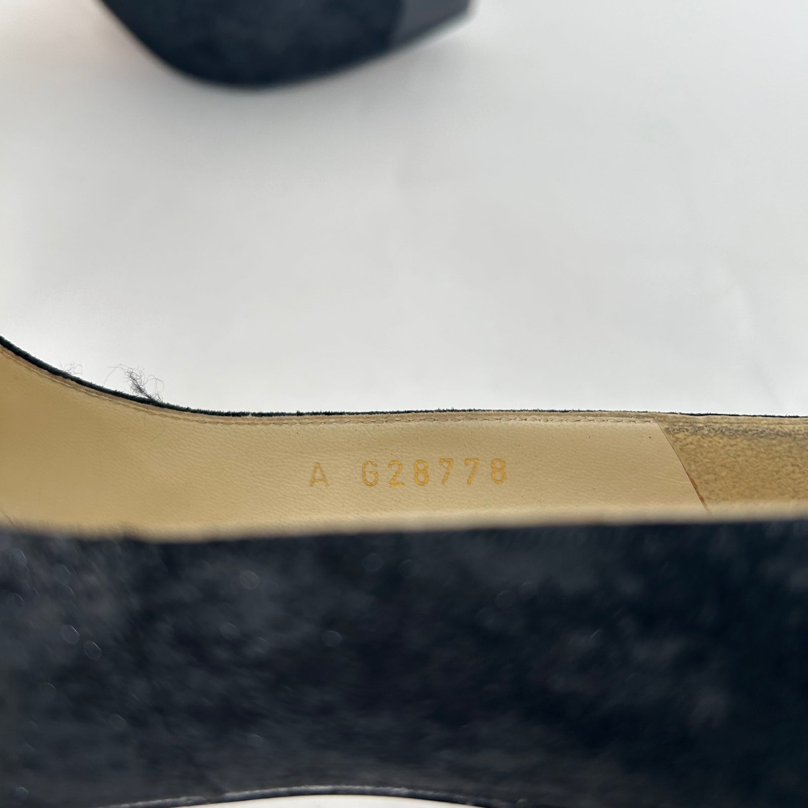 Chanel Vintage Suede Pump Heel Size 39