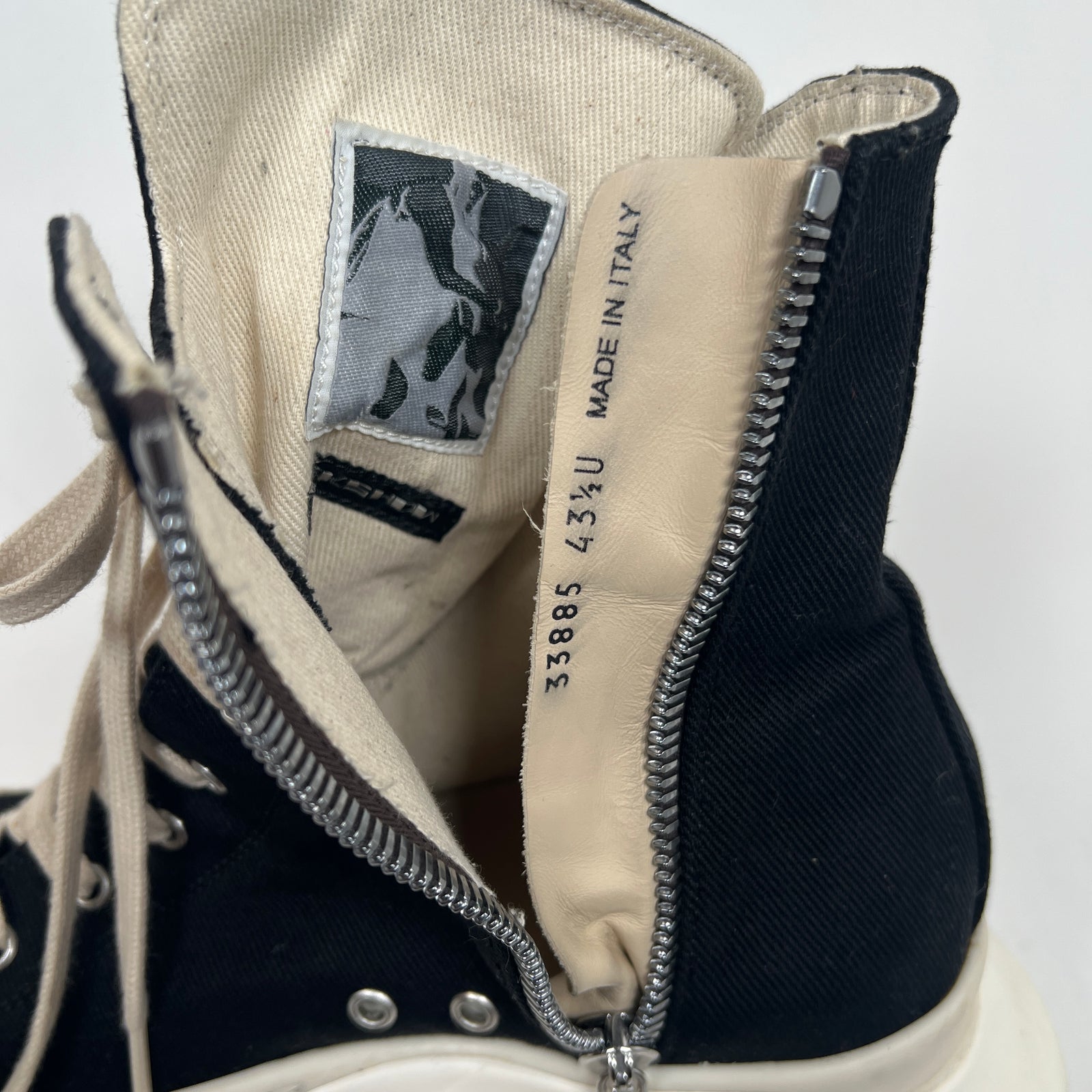 Rick Owens Abstract Ramones Size 43.5