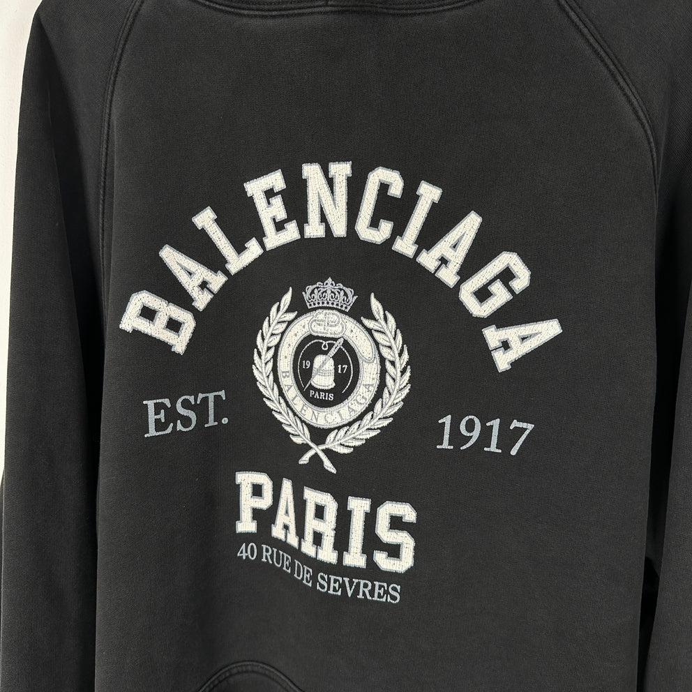 Balenciaga 1917 Paris College Hoodie Size 4