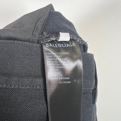 Balenciaga Black Wide Leg Jeans Size S