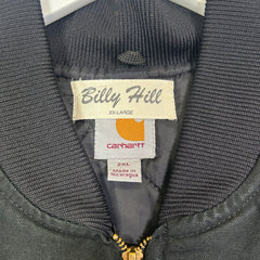 Billy Hill Black ‘Auto Salvage’ Carhartt Duck Vest Size XXL