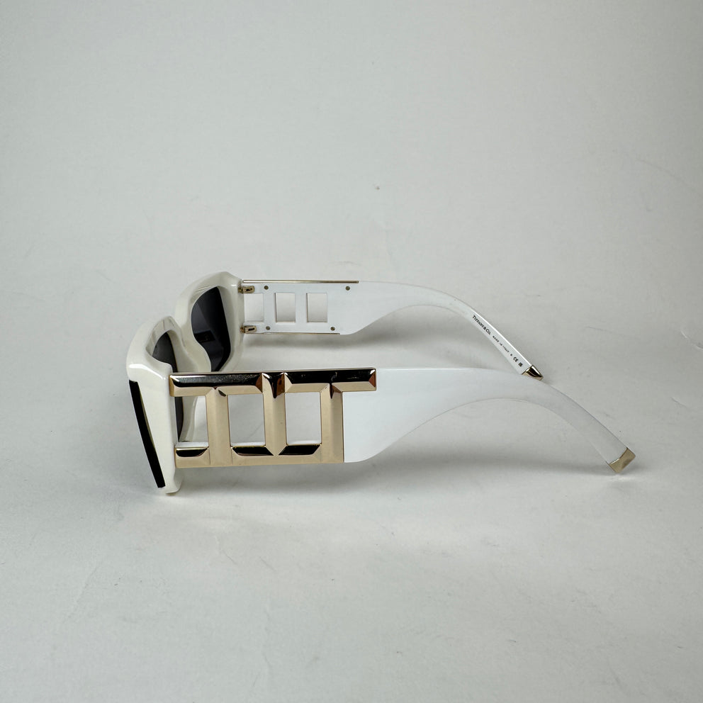 Tiffany & Co White TF4197 Rectangle Sunglasses