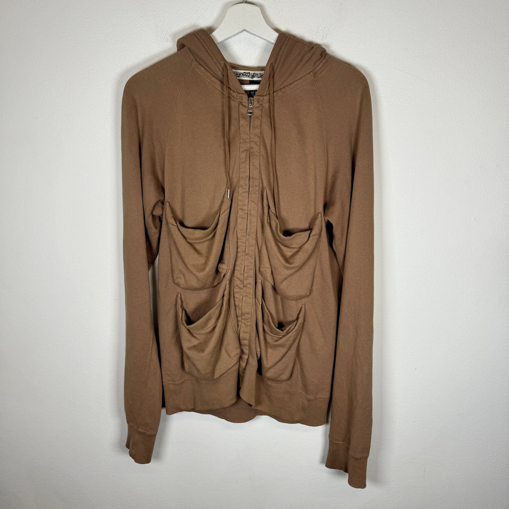 Number (N)ine Khaki Cargo Pocket Hoodie Size 2