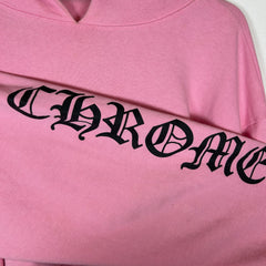 Chrome Hearts Pink Vanity Faith Hoodie Size M