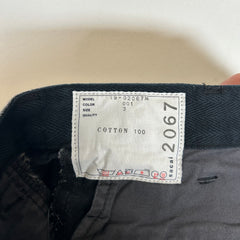 Sacai Black Washed Zipper Denim Jeans 32
