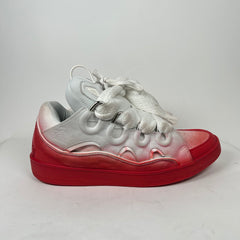 Lanvin Red/White Curb Sneaker Size 45