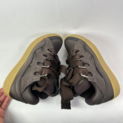 Lanvin Brown Leather Curb Sneakers Size 43