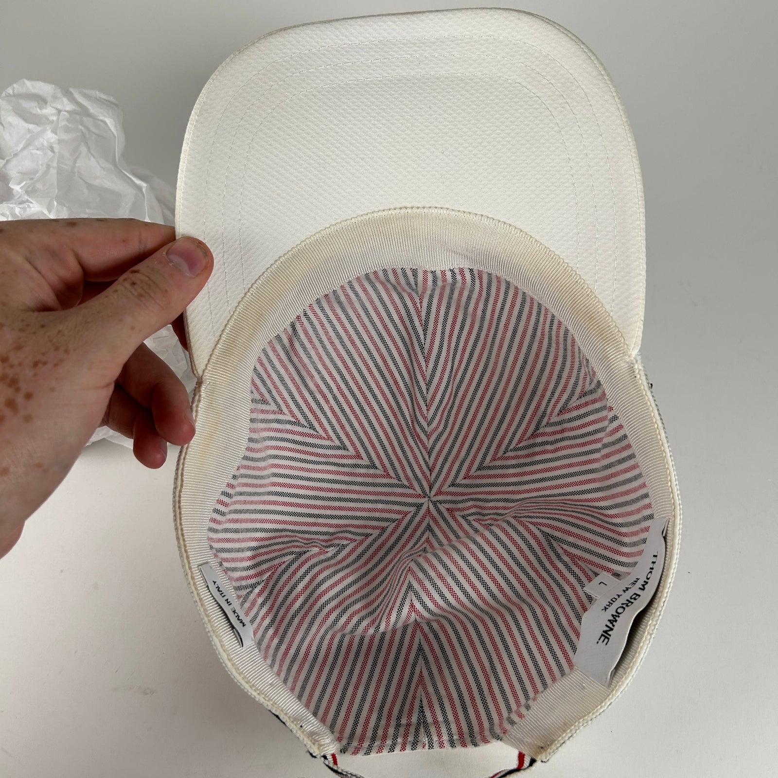 Thom Browne White Hat