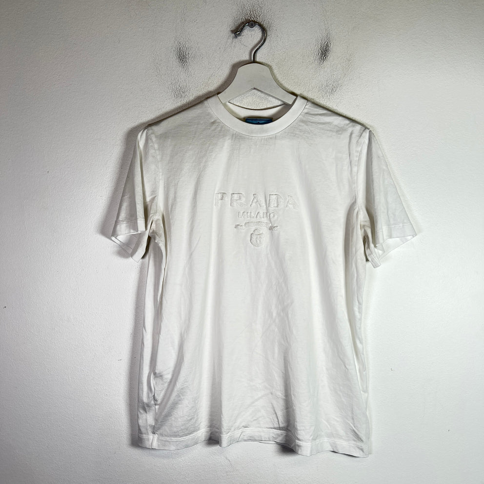 Prada Terry Cloth Logo T-Shirt