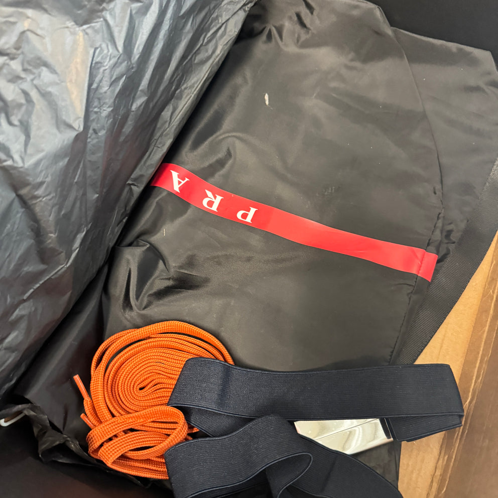 Prada Burnt Orange Rubber Cups Size 44