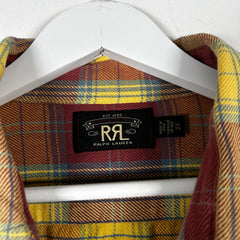 RRL Red/Yellow Washed Flannel Size XL