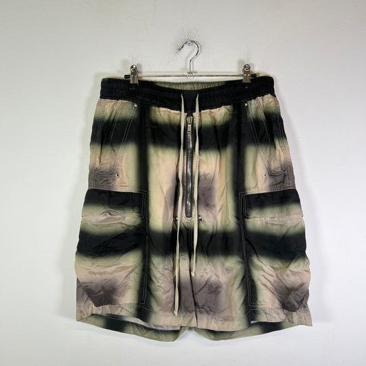 Rick Owens SS23 EDFU Plaid Cargo Bela Shorts