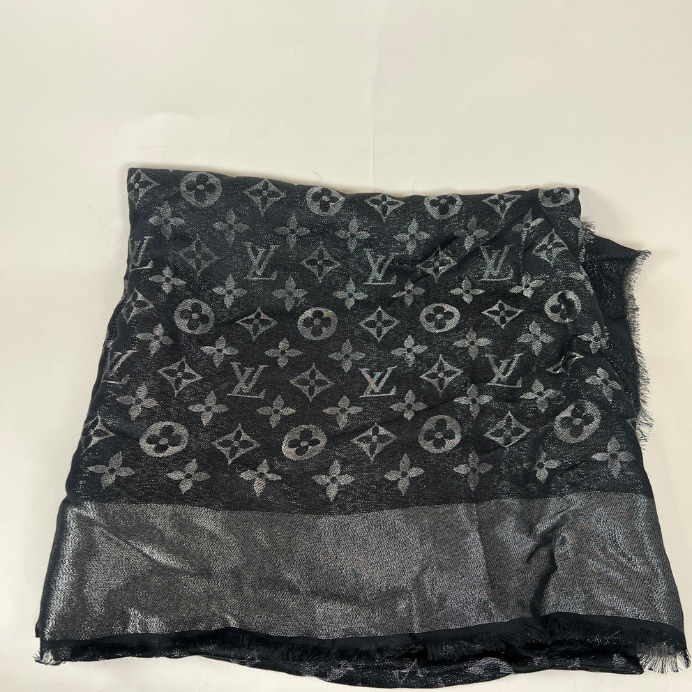 Louis Vuitton Metallic Shine Monogram Shawl