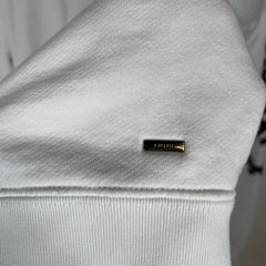 Amiri White/Black Bones Hollywood Hoodie Size XL