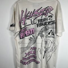 Hellstar White CTRLALT Repent T-Shirt Size L