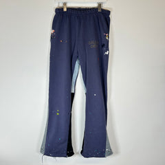 Gallery Dept Navy Paint Splatter Flared Sweatpants Size M